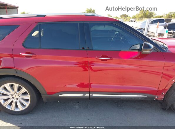 1FMSK7FH9MGA15100 2021 FORD FORD EXPLORER Красный Панорамный вид салона 360°