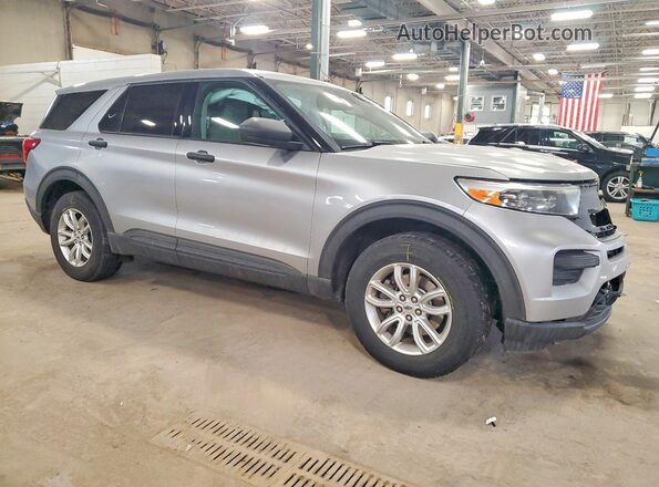 1FMSK8BH3MGA87602 2021 FORD FORD EXPLORER Серебряный Передняя правая четверть