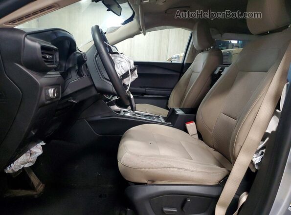 1FMSK8BH3MGA87602 2021 FORD FORD EXPLORER Серебряный Вид салона спереди