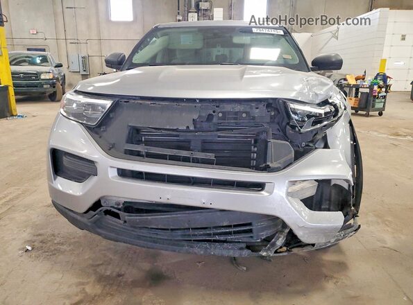 1FMSK8BH3MGA87602 2021 FORD FORD EXPLORER Серебряный Вид спереди