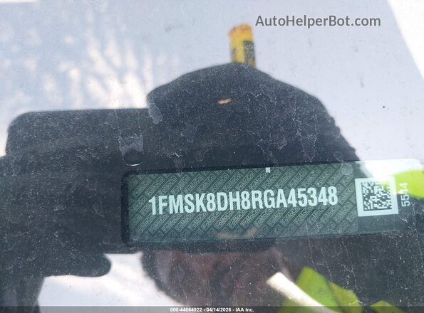 1FMSK8DH8RGA45348 2024 FORD FORD EXPLORER Black Widok zestawu wskaźników