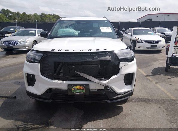 1FMWK8GC5SGA33570 2025 FORD FORD EXPLORER White Вид щитка приладів