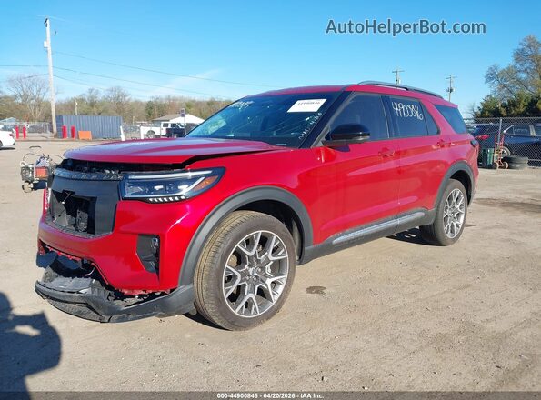 1FMWK8HC2SGC29156 2025 FORD FORD EXPLORER Red Front left