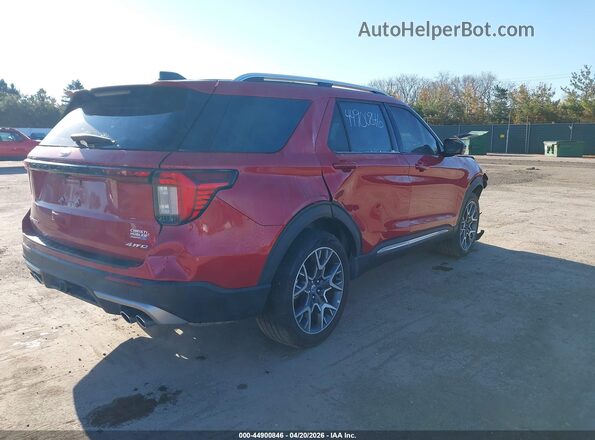 1FMWK8HC2SGC29156 2025 FORD FORD EXPLORER Red Rear right