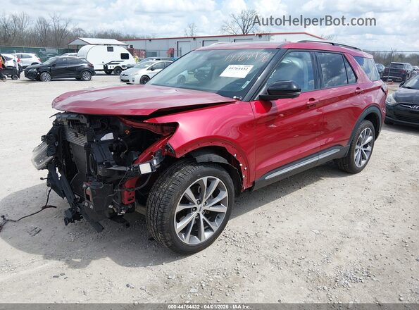 1FMWK8HC9SGA40939 2025 FORD FORD EXPLORER Red Vista tres cuartos delantera izquierda