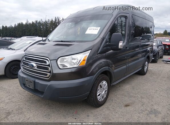 1FMZK1CG3GKA70943 2016 FORD TRANSIT-150 Gray Przód lewy
