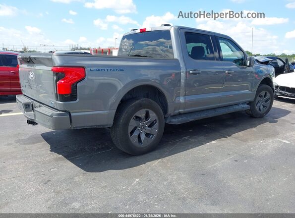 1FT6W3LU2SWG10488 2025 FORD F-150 LIGHTNING Gray Задня права чверть