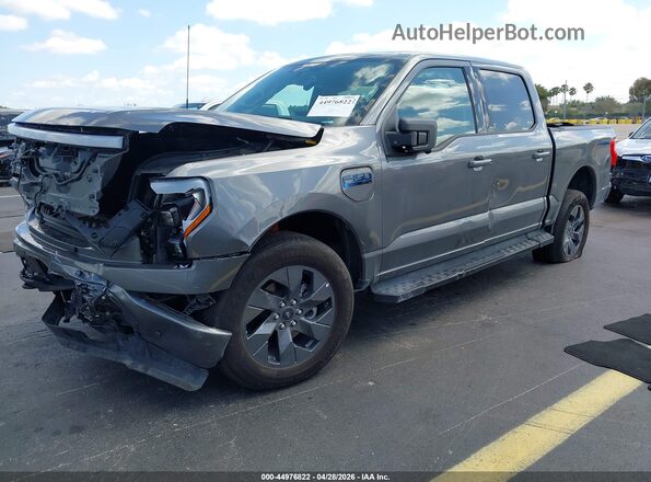 1FT6W3LU2SWG10488 2025 FORD F-150 LIGHTNING Gray Передня ліва чверть