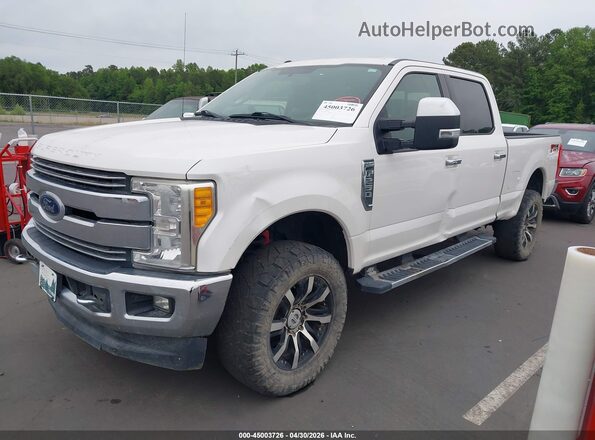 1FT7W2B65HEE53393 2017 FORD F-250 White Vista tres cuartos delantera izquierda