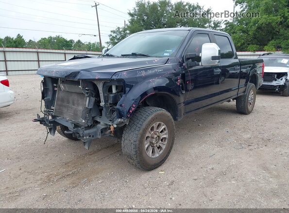 1FT7W2BN2MEC59549 2021 FORD F-250 Blue Առջևի ձախ երեք քառորդ տեսարան