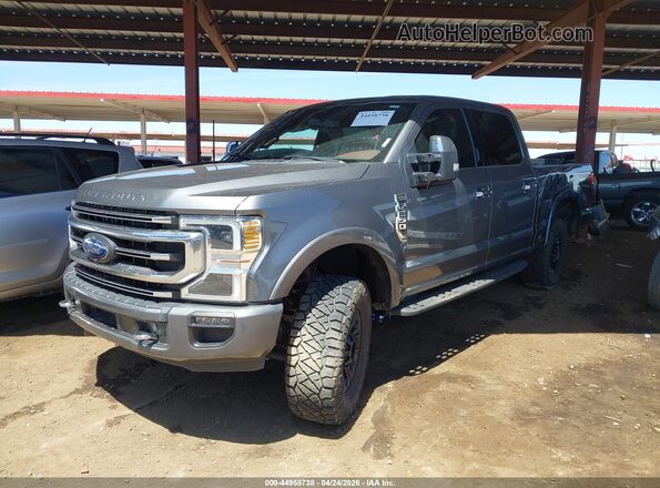 1FT7W2BN5NEG10164 2022 FORD F-250 Gray Vista tres cuartos delantera izquierda