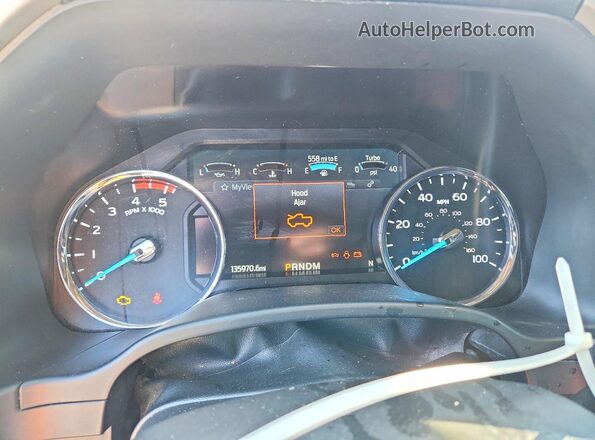 1FT7W2BT1MEC57192 2021 FORD F250 White Instrument cluster view