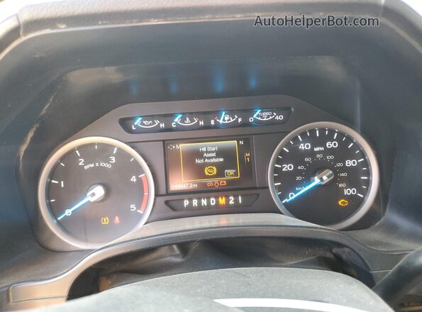1FT7W2BT2HEE58766 2017 FORD F250 Белый Вид щитка приборов