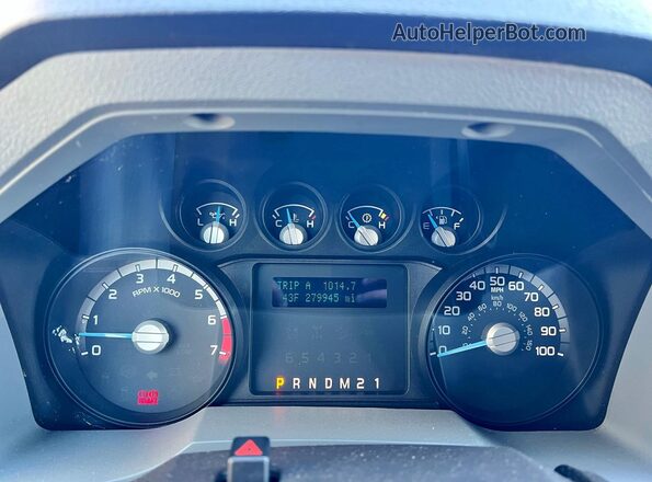 1FT7X2B6XGEC08875 2016 FORD F250 Белый Вид панели приборов