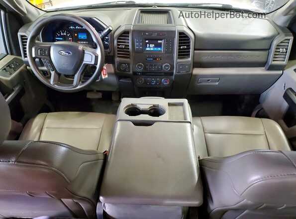 1FT7X3B67HEC71889 2017 FORD F350 White Widok deski rozdzielczej