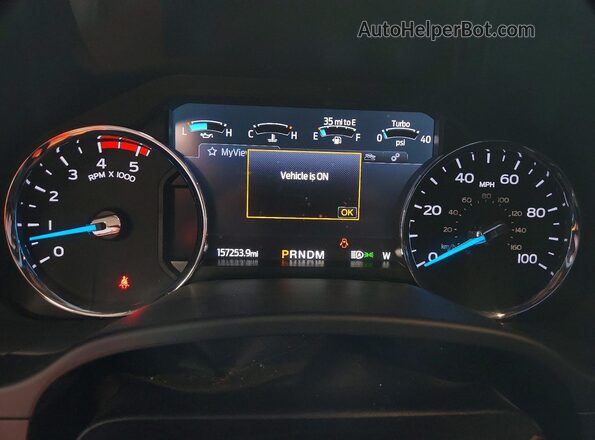 1FT8W2BT6LEC37121 2020 FORD F250 Silver Instrument cluster view