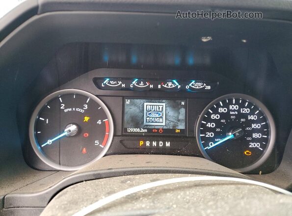 1FT8W3BT1LED81181 2020 FORD F350 Синий Вид щитка приборов