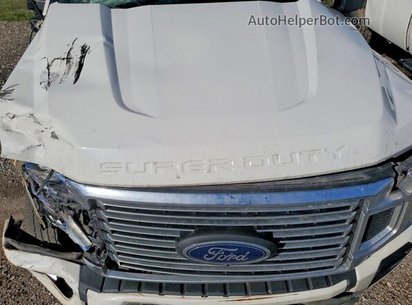 1FT8W3DT2NEC84460 2022 FORD F350 White Rear interior view