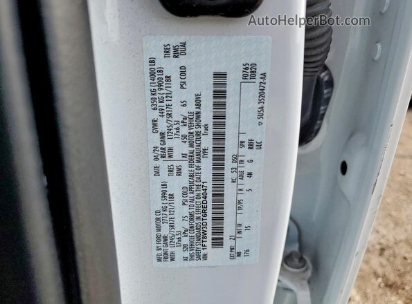 1FT8W3DT6RED40471 2024 FORD F350 White Vista del compartimento del motor