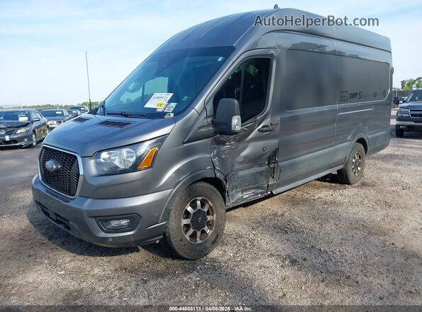1FTBW3XG7MKA77700 2021 FORD TRANSIT-350 Серый Передняя левая четверть