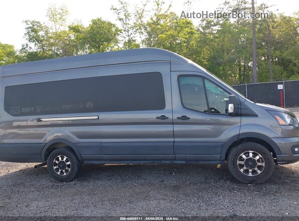 1FTBW3XG7MKA77700 2021 FORD TRANSIT-350 Серый Вид задней части салона