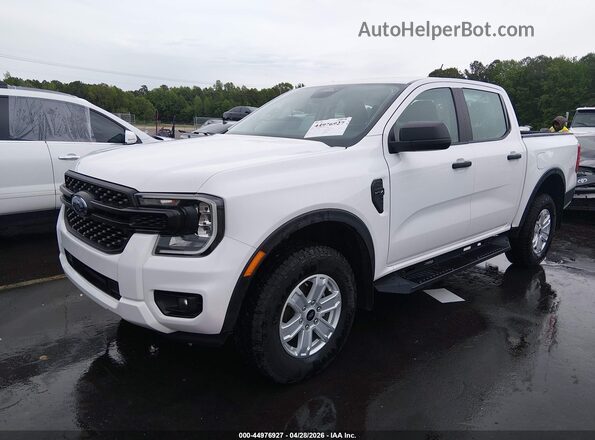 1FTER4BH7RLE07962 2024 FORD RANG White წინა მარცხენა ხედი სამი მეოთხედიდან
