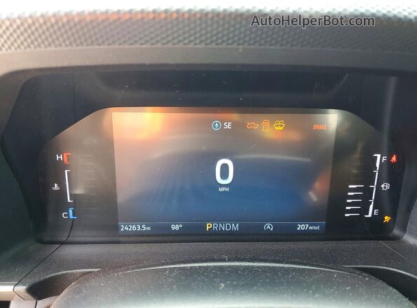 1FTER4HH3RLE75182 2024 FORD RANG Gray Instrument cluster view