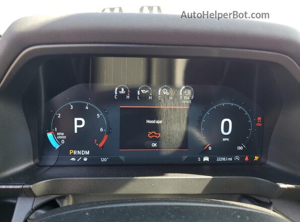 1FTER4LR6RLE20161 2024 FORD RANG Orange Instrument cluster view
