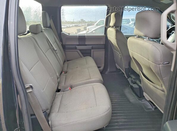 1FTEW1CF1GFA88672 2016 FORD F150 Black უკანა სავარძლების ხედი