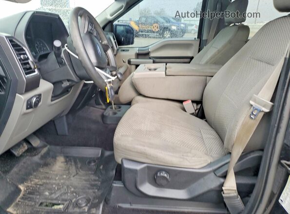 1FTEW1CF1GFA88672 2016 FORD F150 Black წინა სალონის ხედი