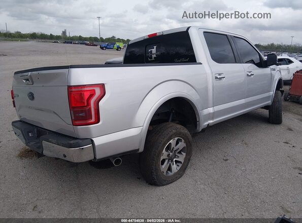 1FTEW1CF2HKC02106 2017 FORD F150 Silver Trasero derecho