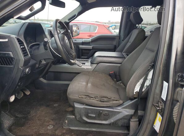 1FTEW1E40KFA33747 2019 FORD F150 Gray Widok wnętrza z przodu