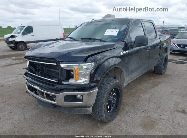 1FTEW1EB0JFC29460 2018 FORD F150 Black Առջևի ձախ երեք քառորդ տեսարան
