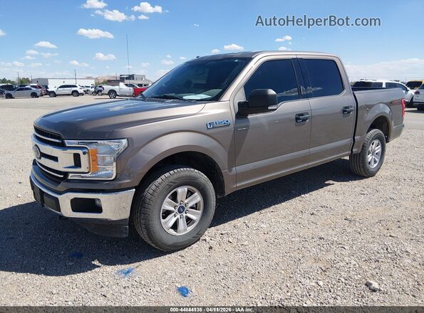 1FTEW1EB8JKF31327 2018 FORD F150 Brown Vista tres cuartos delantera izquierda