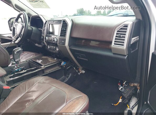 1FTEW1EG1GFB39691 2016 FORD F150 Silver Front interior view