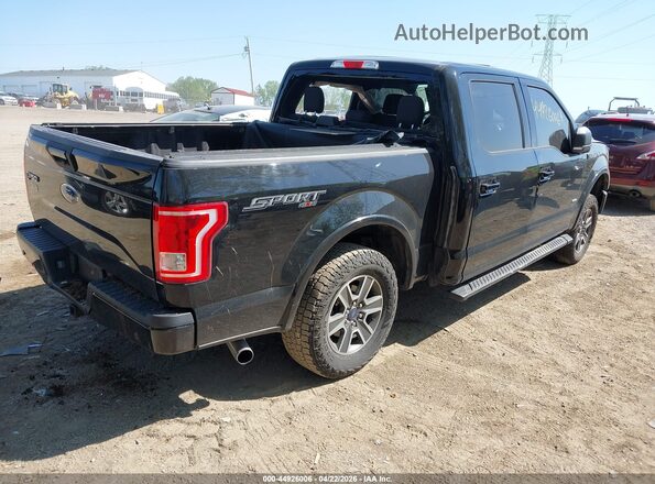 1FTEW1EP0GFB68776 2016 FORD F150 Black Rear right