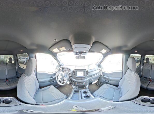 1FTEW1EP2MFC92642 2021 FORD F150 Black Widok wnętrza 360 stopni