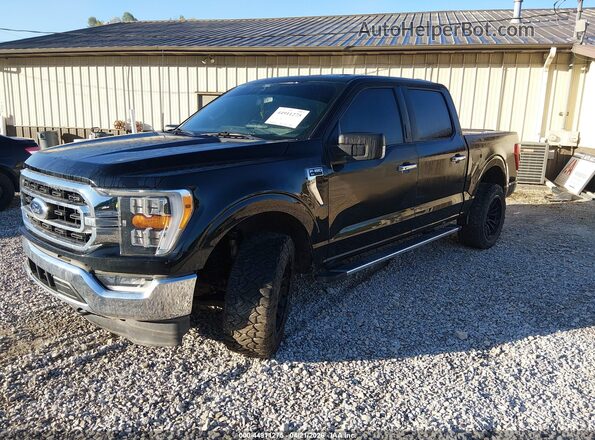 1FTEW1EP4NFA85266 2022 FORD F150 Black Front left