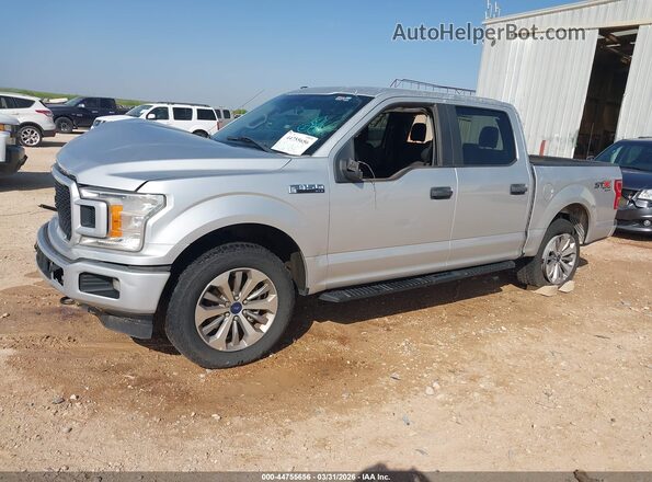 1FTEW1EP6JKC39963 2018 FORD F150 Серебряный Передняя левая четверть