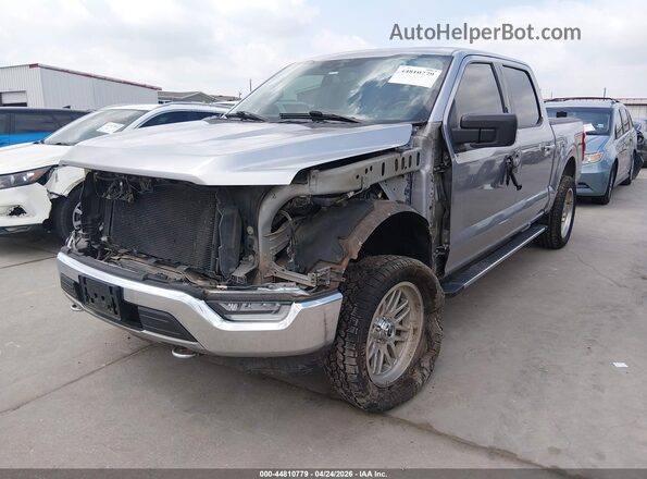 1FTEW1EPXMFC03478 2021 FORD F150 Silver Առջևի ձախ երեք քառորդ տեսարան