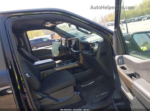1FTEW2LP7RFB50187 2024 FORD F150 Black Widok wnętrza z przodu