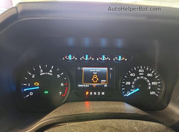 1FTEX1C56JKF06324 2018 FORD F150 White Widok zestawu wskaźników