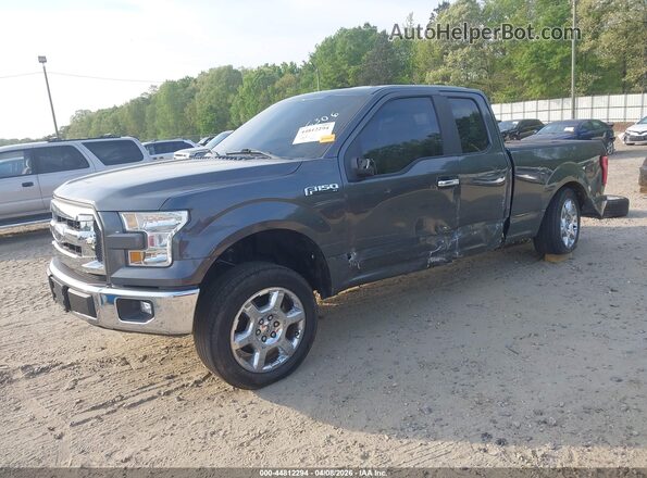 1FTEX1C81GFC26306 2016 FORD F150 Gray წინა მარცხენა ხედი სამი მეოთხედიდან