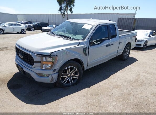 1FTEX1CP0PKF39068 2023 FORD F150 Gray წინა მარცხენა ხედი სამი მეოთხედიდან