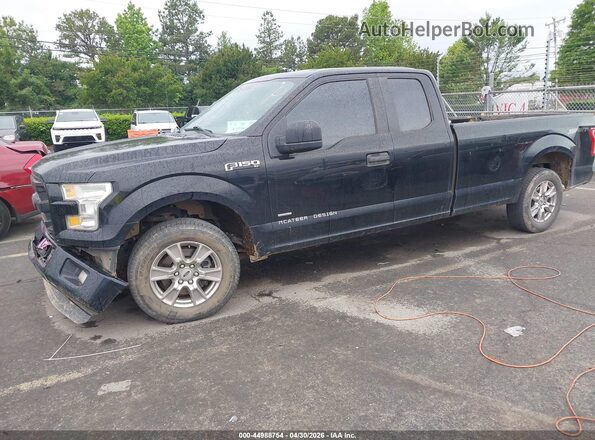 1FTEX1CP3GKD61592 2016 FORD F150 Черный Передняя левая четверть