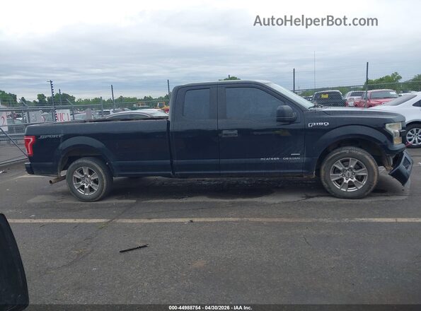 1FTEX1CP3GKD61592 2016 FORD F150 Черный Вид задней части салона