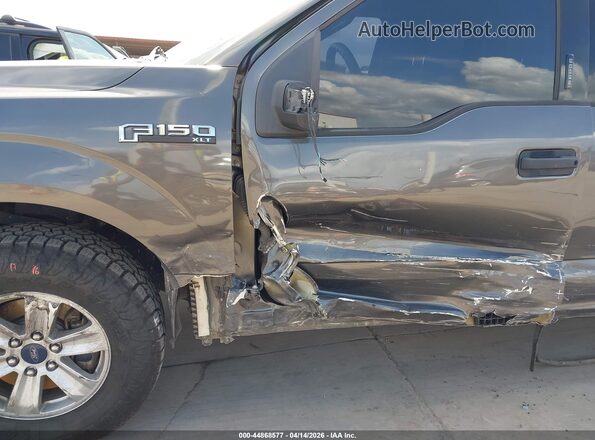 1FTEX1CP3GKG04494 2016 FORD F150 Gray Front view
