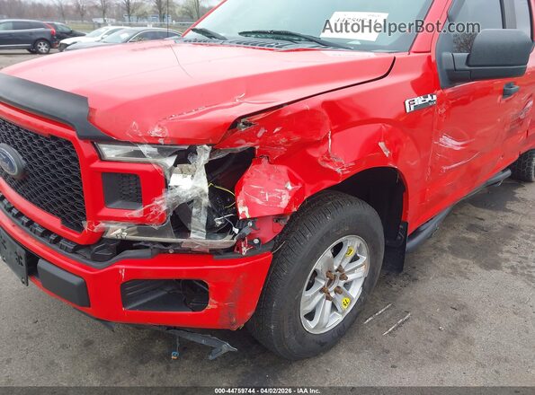 1FTEX1CP4JFA57493 2018 FORD F150 Red წინა ხედი