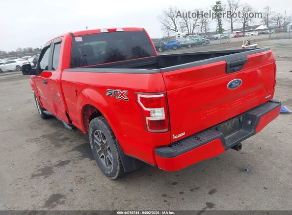 1FTEX1CP4JFA57493 2018 FORD F150 Red უკანა მარცხენა