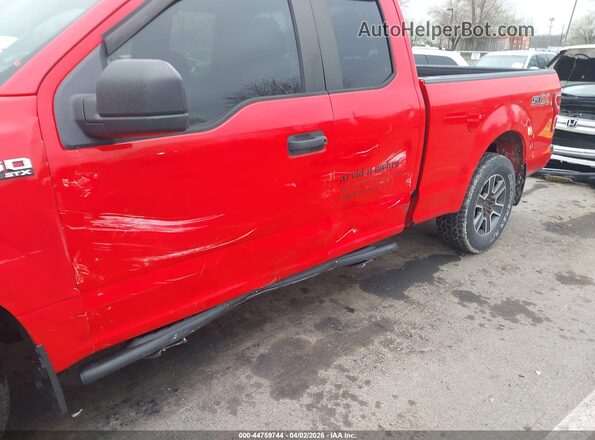 1FTEX1CP4JFA57493 2018 FORD F150 Red 